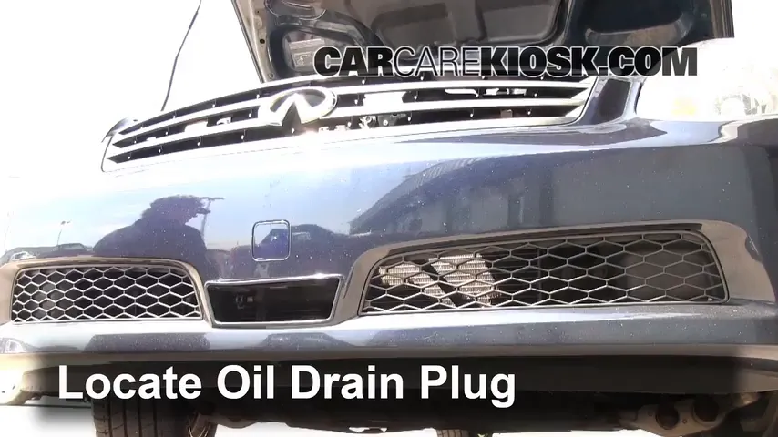 2006 Infiniti G35 X 3.5L V6 Oil Change Oil and Oil Filter
